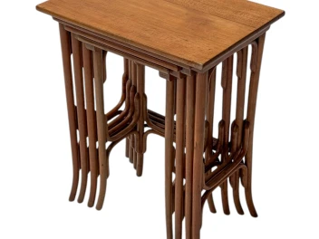 Vienna Secession Bentwood Nesting Tables by Michael Thonet for Thonet, 1900s